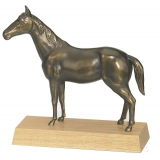 Figur Pferd  vergoldet 24cm