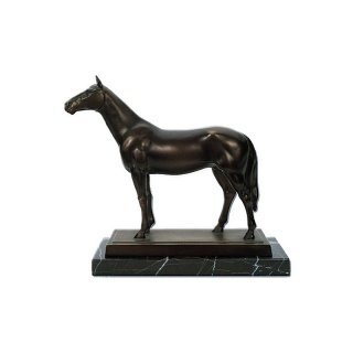 Figur Pferd vergoldet 24cm