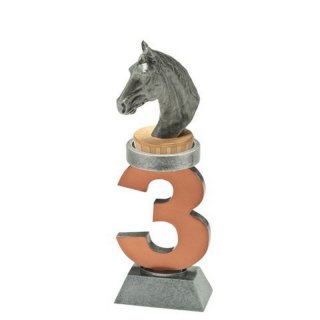 Figur Pferdesport auf Stnder Monaco 3. Platz h=200mm inkl. Wunschgravur