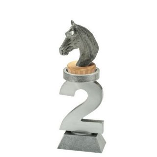 Figur Pferdesport auf Stnder Monaco 2. Platz h=200mm inkl. Wunschgravur