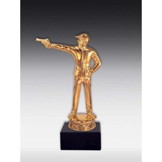 Figur Pistolen Schtze Bronze, Glanz-Gold, Glanz-Silber oder  Versilbert-geschwrzt ca. 15cm