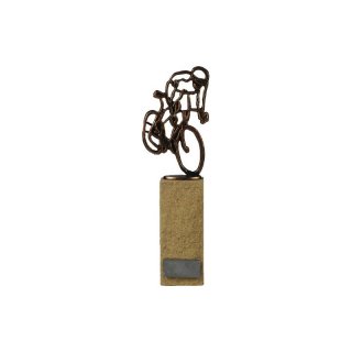 Figur Radsport H=245mm auf Sandssteinsockel, Gravur im Preis enthalten.