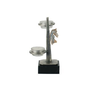 Figur Reitsport Reitsport - Reitsport H=200mm  aus Metall - Marmor - Glas, Gravur im Preis enthalten.