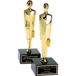 Figur Sales Award Female 24Karat vergoldet, Preis ist incl.Text & Logogravur, keine weiteren Kosten
