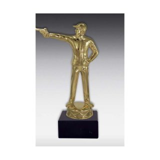 Figur Schtze Pistole Bronze, silber oder Goldfarben