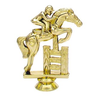 Figur Springreiten gold 109mm