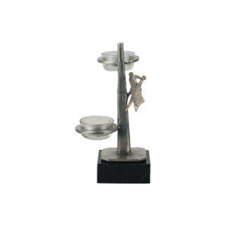 Figur Tanzensport H=200mm  aus Metall - Marmor - Glas, Gravur im Preis enthalten.