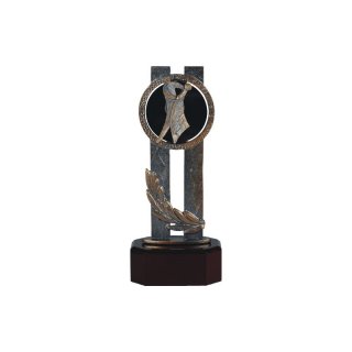 Figur  Tanzsport Figur auf Holzsockel H=200, Gravur im Preis enthalten.