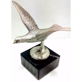 Figur Taube fliegend alt-silberfarben 12cm incl. einer Gravur