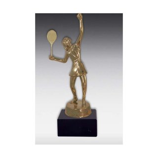 Figur Tennisspielerin Bronze, silber oder Goldfarben
