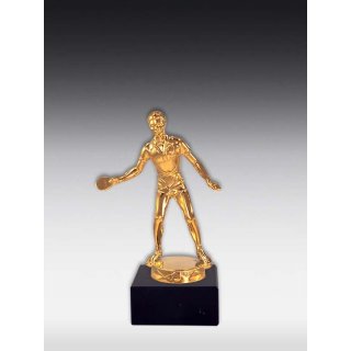 Figur Tischtennisspieler Bronze, Glanz-Gold, Glanz-Silber oder  Versilbert-geschwrzt ca. 15cm