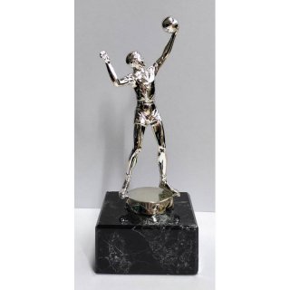 Figur Volleyballspieler Glanz-Silber 16,5 cm