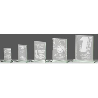 Glas Stnder inkl. Gravur Transparent 125x175mm