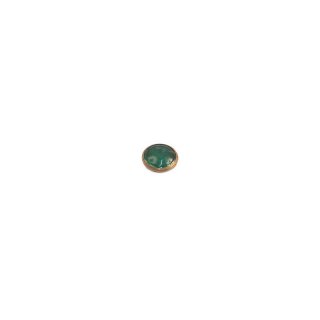 Glas für Kontrollleuchte grün (Auge grün PVC mit Kupfer-Fassung) Ø19mm AWO