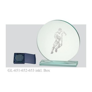 Glas Kreis mit Box 10  