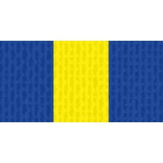 Halsband 11 mm blau-gelb-blau