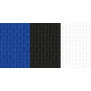 Halsband 11 mm blau-schw-wei