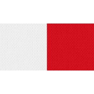 Halsband 22 mm wei-rot