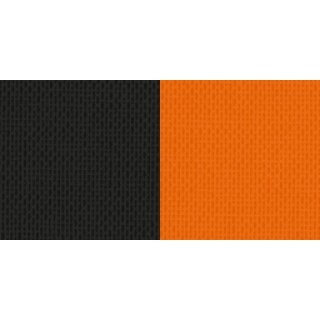 Halsband 22mm schwarz-orange