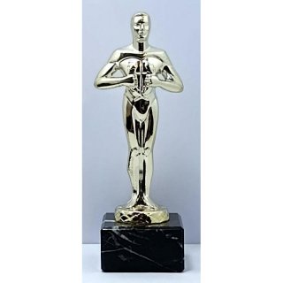 Hollywood-Award Classic H=170mm  silberfarbig glnzend auf Mamor Sockel