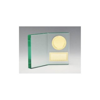Jade-Trophäe Das Buch 200x150 mit goldenen Fassungen