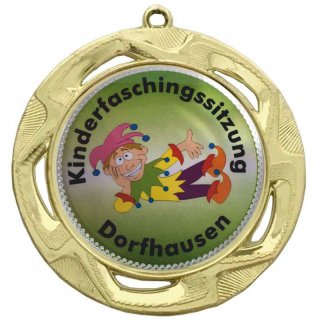 Karnevalsorden Gold 7,0cm Emblem 50mm
