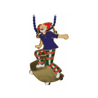 Karnevalsorden Skateboard- Clown inkl. Wunsch Gravur
