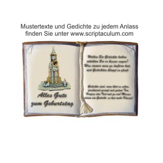 Keramikbuch Decoramic 200x130mm  sandfarben, Motiv der Stadt Bremen Kirche / Dom