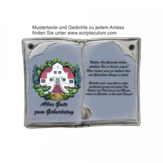 Keramikbuch Grau, Motiv Worpswede Barkenhoff