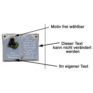 Keramikbuch Liebesbekenntnis 22x17cm personalisierbar