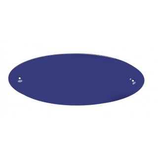 Klassik Oval 17 x 7 cm blau
