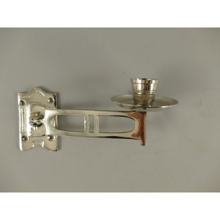 Klavierleuchter Messing brniert L.18cm B=9cm H=9 cm Gewicht 0,2 kg