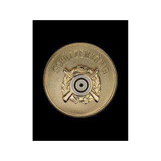 Knigsabzeichen 27 mm, vergoldet, Auflage vergoldet, mit Sicherheitsnadel