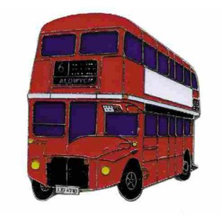 Krawattenklammer Bus Doppelstock England rot* von Euro-Roller Shop