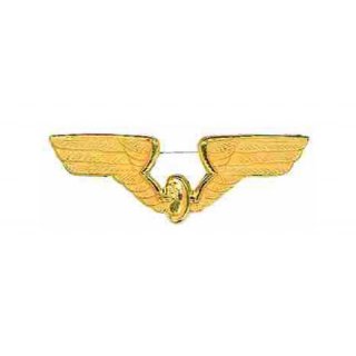 Krawattenklammer Logo DR Flgel goldfarben Metall