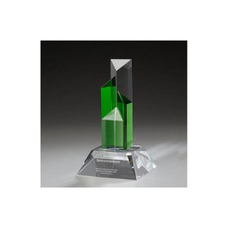 Kristall - Crystal Emerald Winfild  H=300mm, Preis ist incl.Text & Logogravur, keine weiteren Kosten