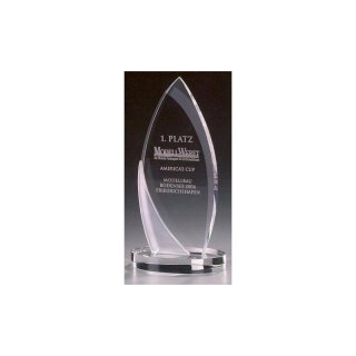 Kristall - Crystal Ice Arrowhead Award , Preis ist incl.Text & Logogravur, keine weiteren Kosten