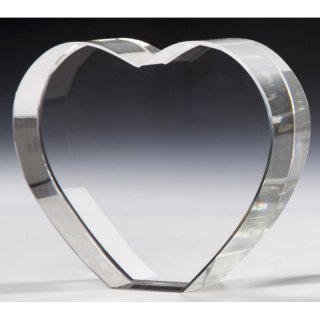 Kristallglas Herz 140x120x40mm in bl.Geschenkbox