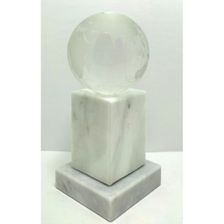 Kristalltrophe Globus H=175mm inkl. Gravur