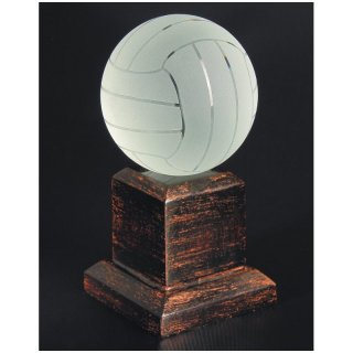 Kristalltrophe Kugel Handball Hhe 15cm