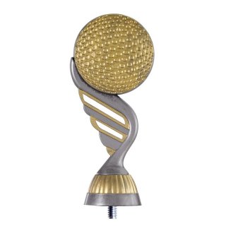 Kunststoff Figur Silber-Gold Golf  188mm