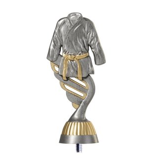 Kunststoff Figur Silber-Gold Judo 188mm