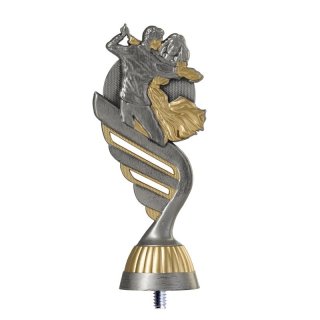 Kunststoff Figur Silber-Gold Tanzen 158mm
