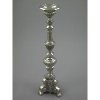Leuchter ALU!!! vernickelt barock H.66cm L.18cm B.18cm Gew. 2,2 Kg
