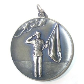 Medaille 50 mm  mit se Fahnenschwenker silber