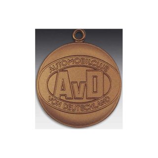 Medaille AvD - Automobil Club mit se  50mm, bronzefarben in Metall