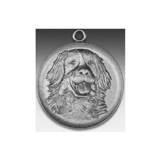 Medaille Bern. Sennenhund mit se  50mm, silberfarben in Metall