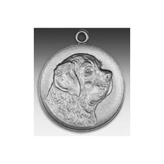 Medaille Bernhardiner mit se  50mm, silberfarben in Metall