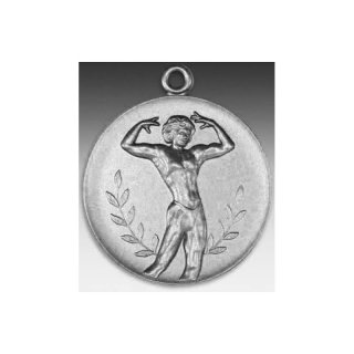Medaille Body-Frau neu mit se  50mm, silberfarben in Metall
