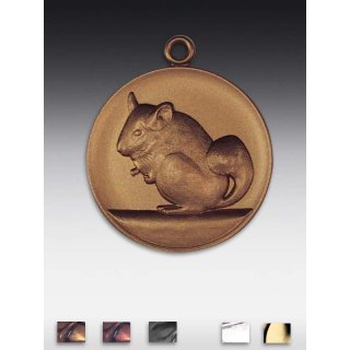 Medaille Chinchilla mit se  50mm,  bronzefarben, siber- oder goldfarben